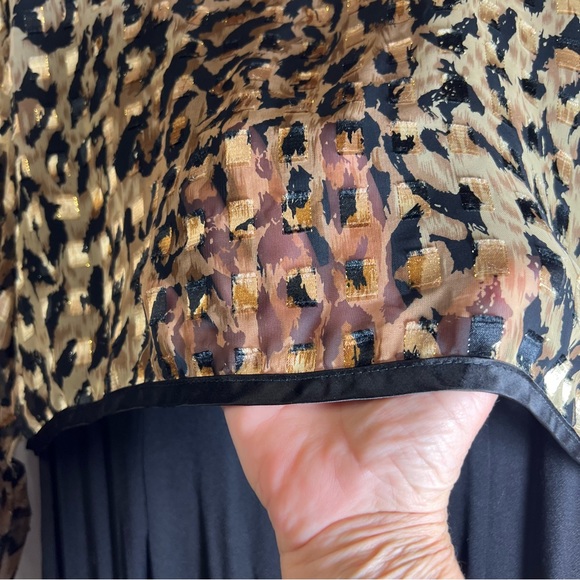 Vintage 80's Jeffrey & Dara Animal Print Wide Leg Jumpsuit - Picture 4 of 16